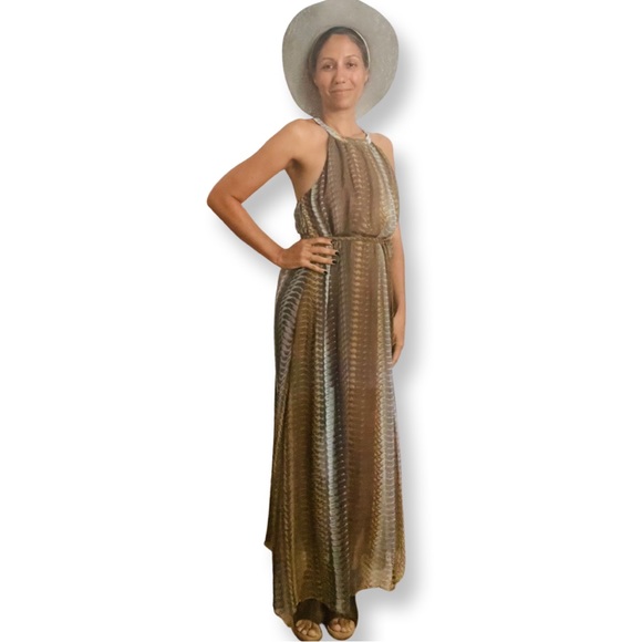 Bar 111 Boho Long Lightweight Halter Summer Dress Size XL Retail $69.00 - Picture 3 of 13